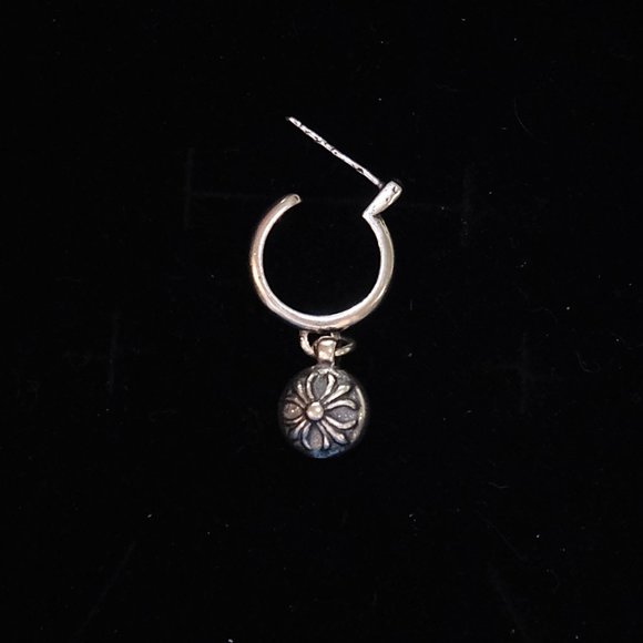 SOLD* Chrome Hearts drop pendant half hoop earring - Picture 1 of 4